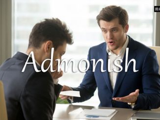 小词详解 | admonish