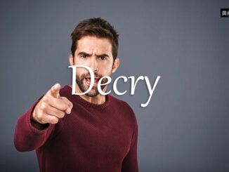 小词详解 | decry