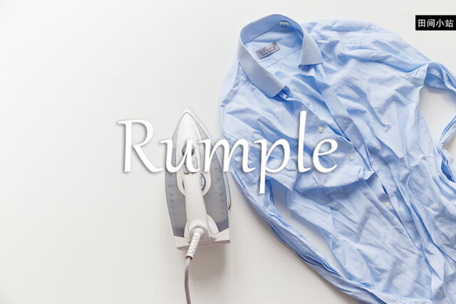 小词详解 | rumple